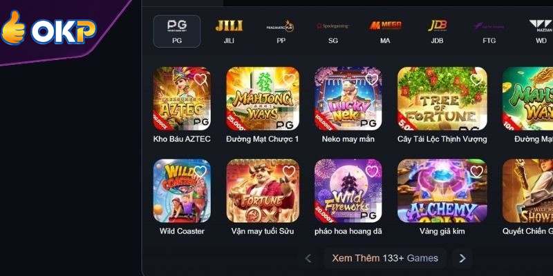 Tổng Quan Về Sảnh PG Nổ Hũ OKP