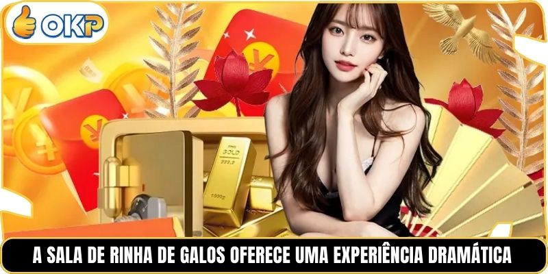 A sala de rinha de galos oferece uma experiência dramática